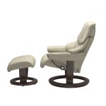 Stressless® Reno (M) Classic Base Recliner with Ottoman - Image 2