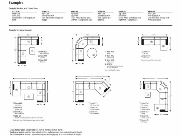 Smith Brothers Build Your Own (8000 Series) Large Corner Sectional Sofa - Image 4