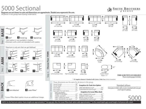 5000 Series Customizable Sectional - Image 2