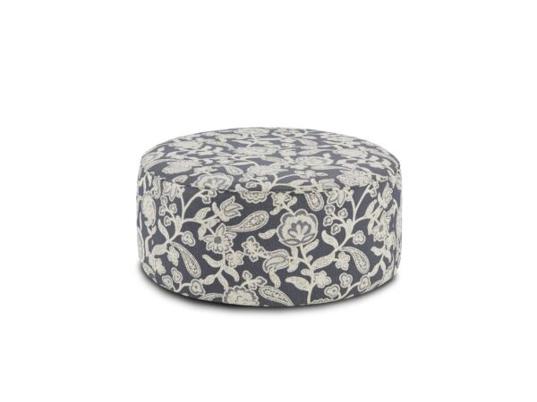 Sophie Indigo Cocktail Ottoman Ottomans & Poufs Customizable 3