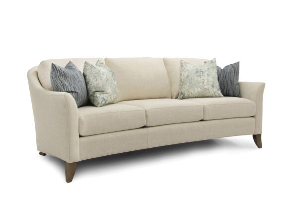 Semi-attached Back Curved Sofa Sofas Customizable