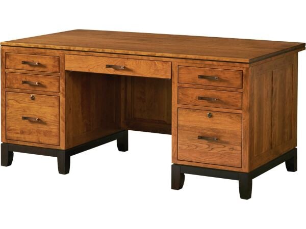 Trieste Double Pedestal Executive Desk Desks Yutzy Woodworking
