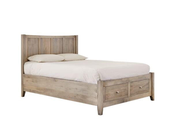 Atwood Queen Panel Bed End Drawers Beds Customizable