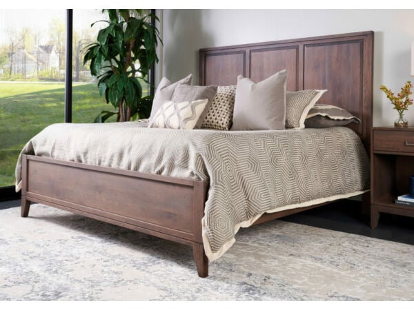 Champagne Collection Queen Panel Bed Beds Customizable