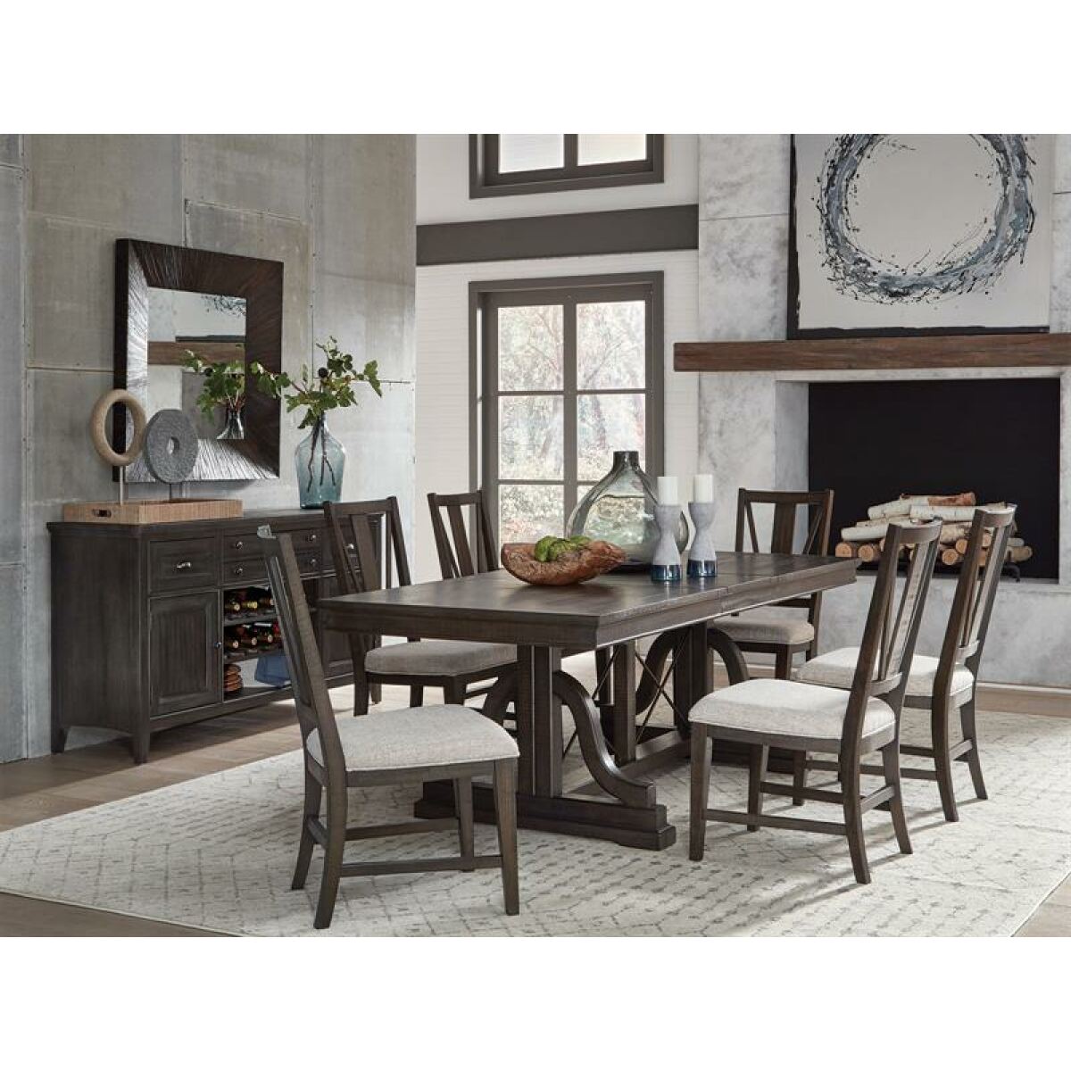 Westley Falls Dining Side Chair w/Upholstered Seat Chairs & Benches Magnussen Home 8