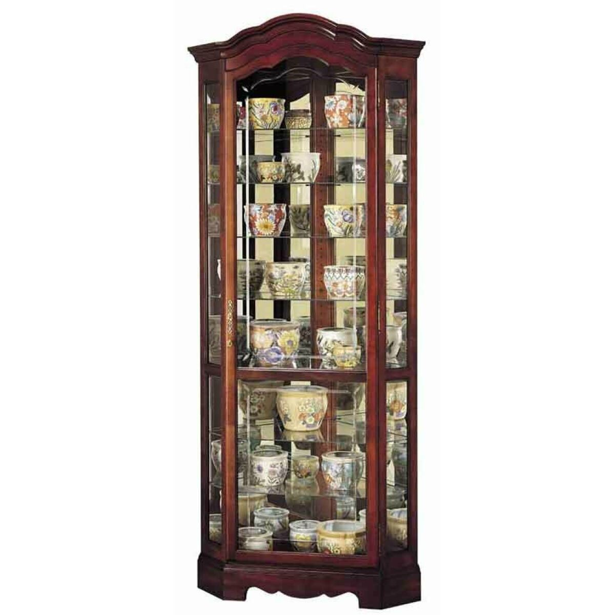 Jamestown Curio Cabinet Dining Storage Howard Miller 3