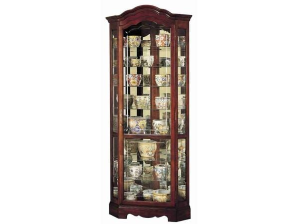 Jamestown Curio Cabinet Dining Storage Howard Miller