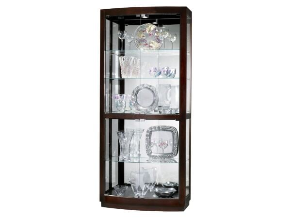 Bradington Curio Cabinet Dining Storage Howard Miller