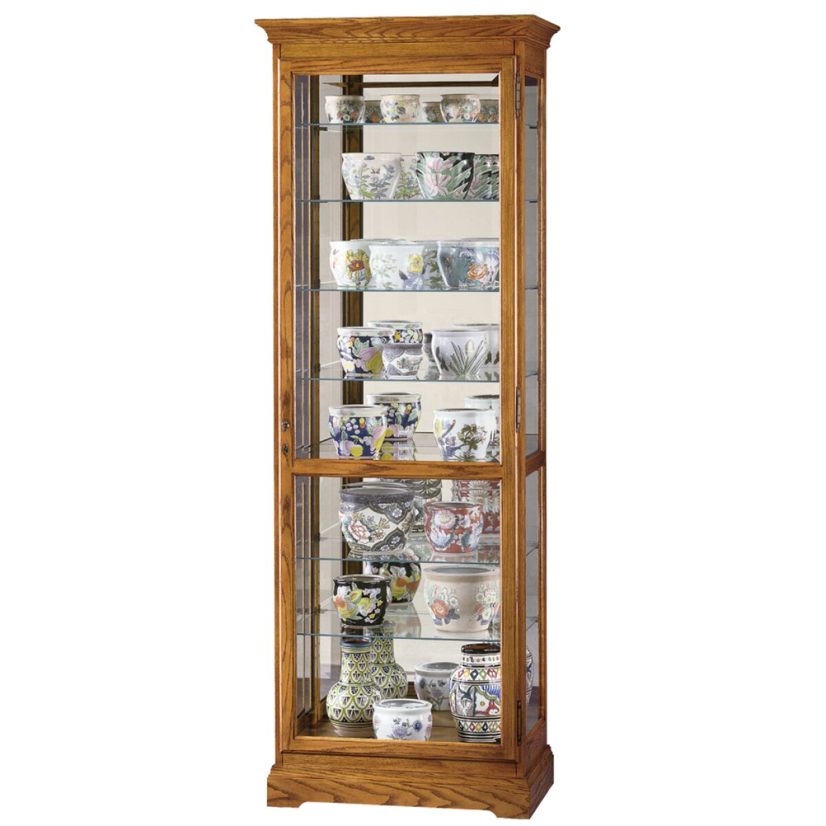 Chesterfield II Curio Cabinet Dining Storage Howard Miller 2