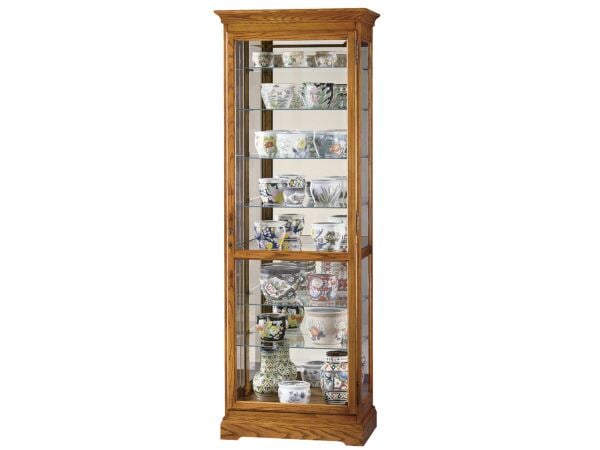 Chesterfield II Curio Cabinet Dining Storage Howard Miller