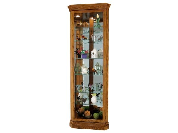 Dominic Corner Curio Cabinet Dining Storage Howard Miller