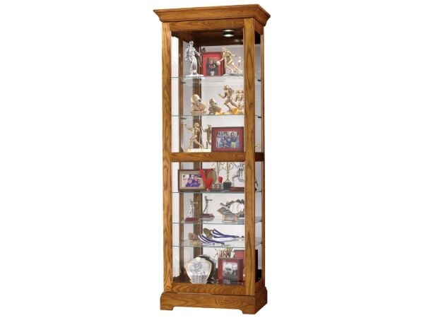 Moorland Curio Cabinet Dining Storage Howard Miller
