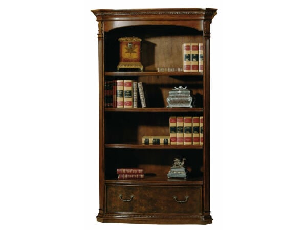 Old World Walnut Executive Bookcase Bookcases Hekman