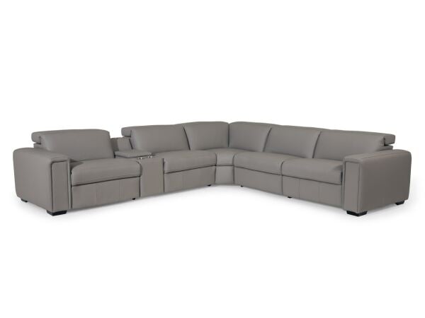 Titian Sectional Recliner Power w/ Power Headrest Sectionals Customizable