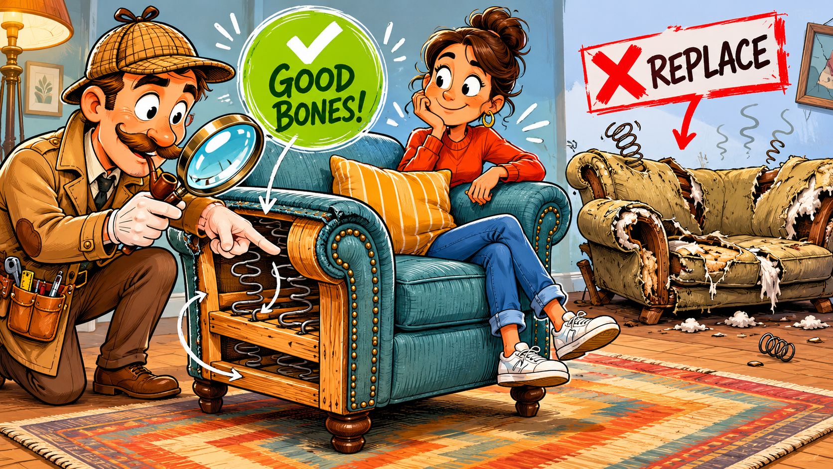 When to Reupholster Versus When to Replace