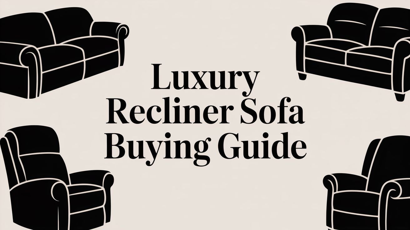 Luxury Recliner Sofa Furniture Guide