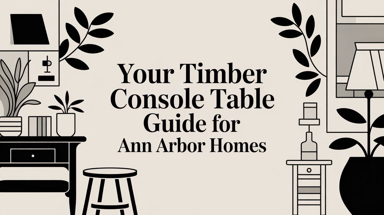 Timber Console Table Home Decor