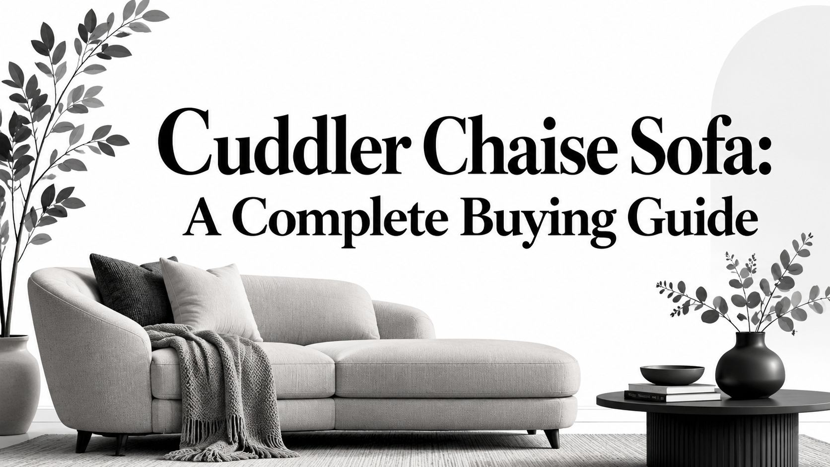 Cuddler Chaise Sofa Modern Sofa