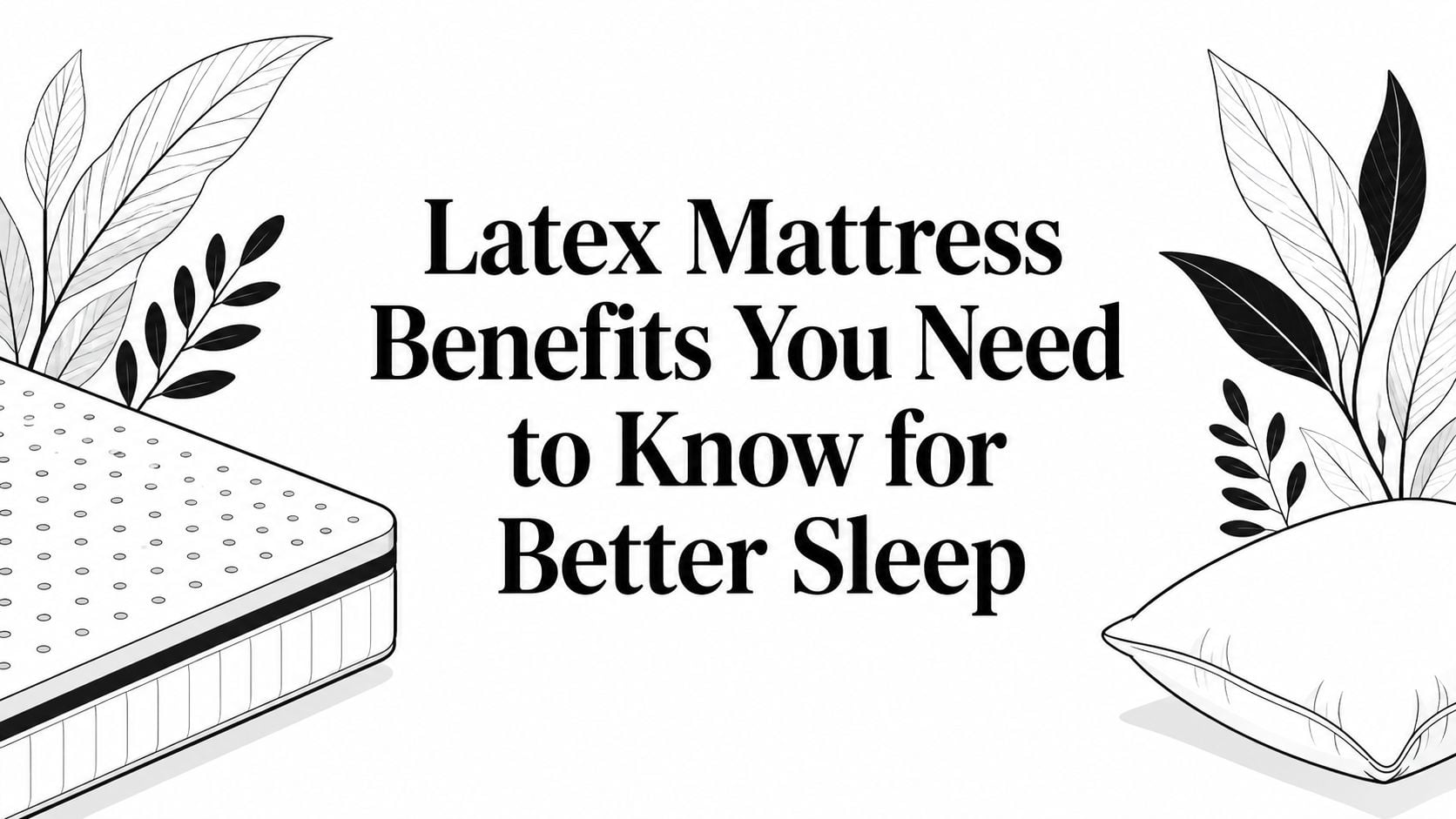 Latex Mattress Benefits Sleep Comfort