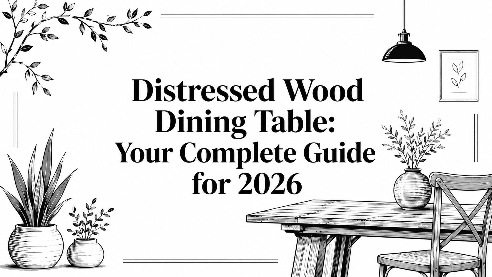 Distressed Wood Dining Table Dining Table