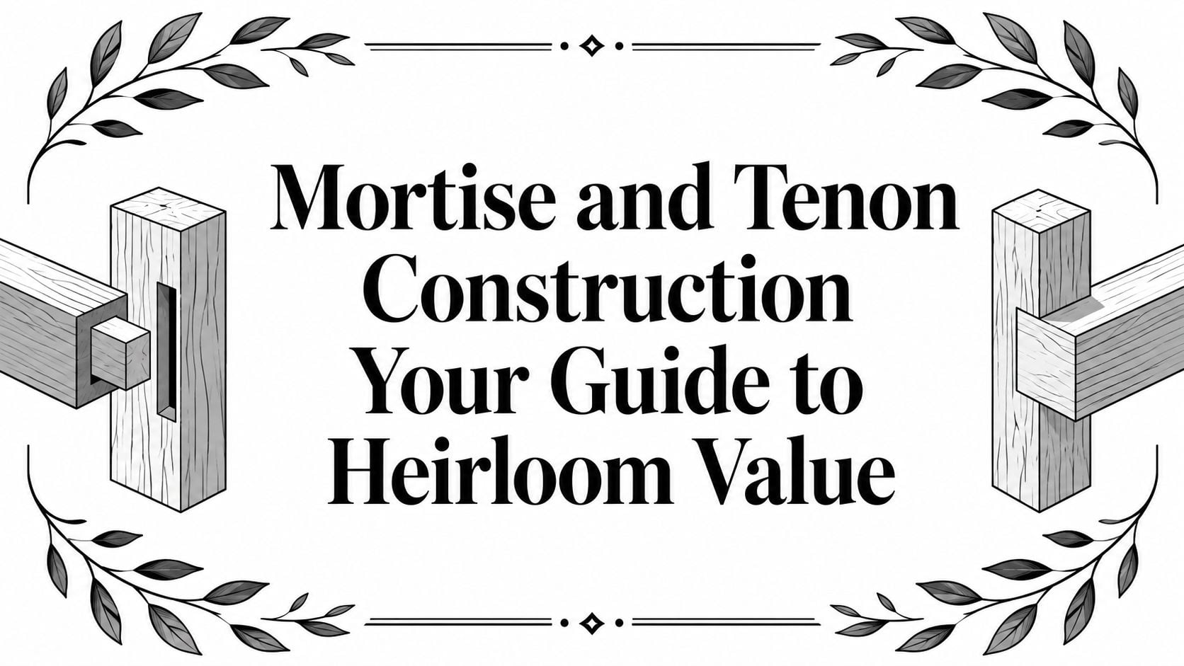 Mortise And Tenon Construction Wood Joinery
