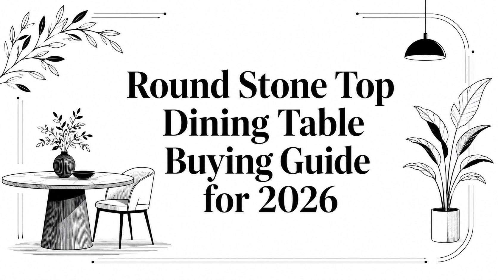 Round Stone Top Dining Table Dining Room