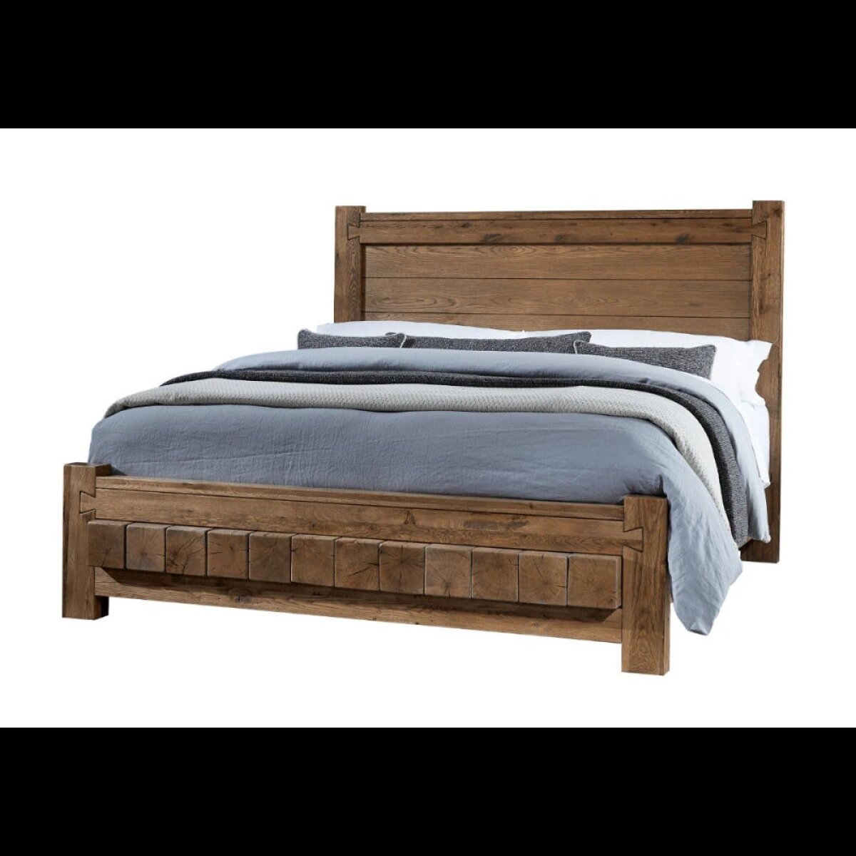 13fc5b5ef94314240bec24d35cca74a1 Dovetail Bedroom California King Poster Bed With 6x6 Fb - 752-668-166-944-MS2 - Image 1