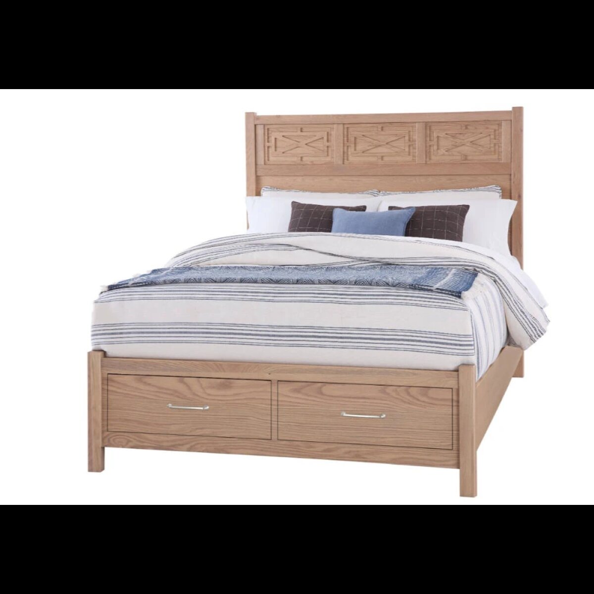 2337d91707d7f2be4d95d5d1ffcdfb99 Tide & Timber King Fretwork Bed With Storage Footboard - 830-667-066B-502-666T - Image 1