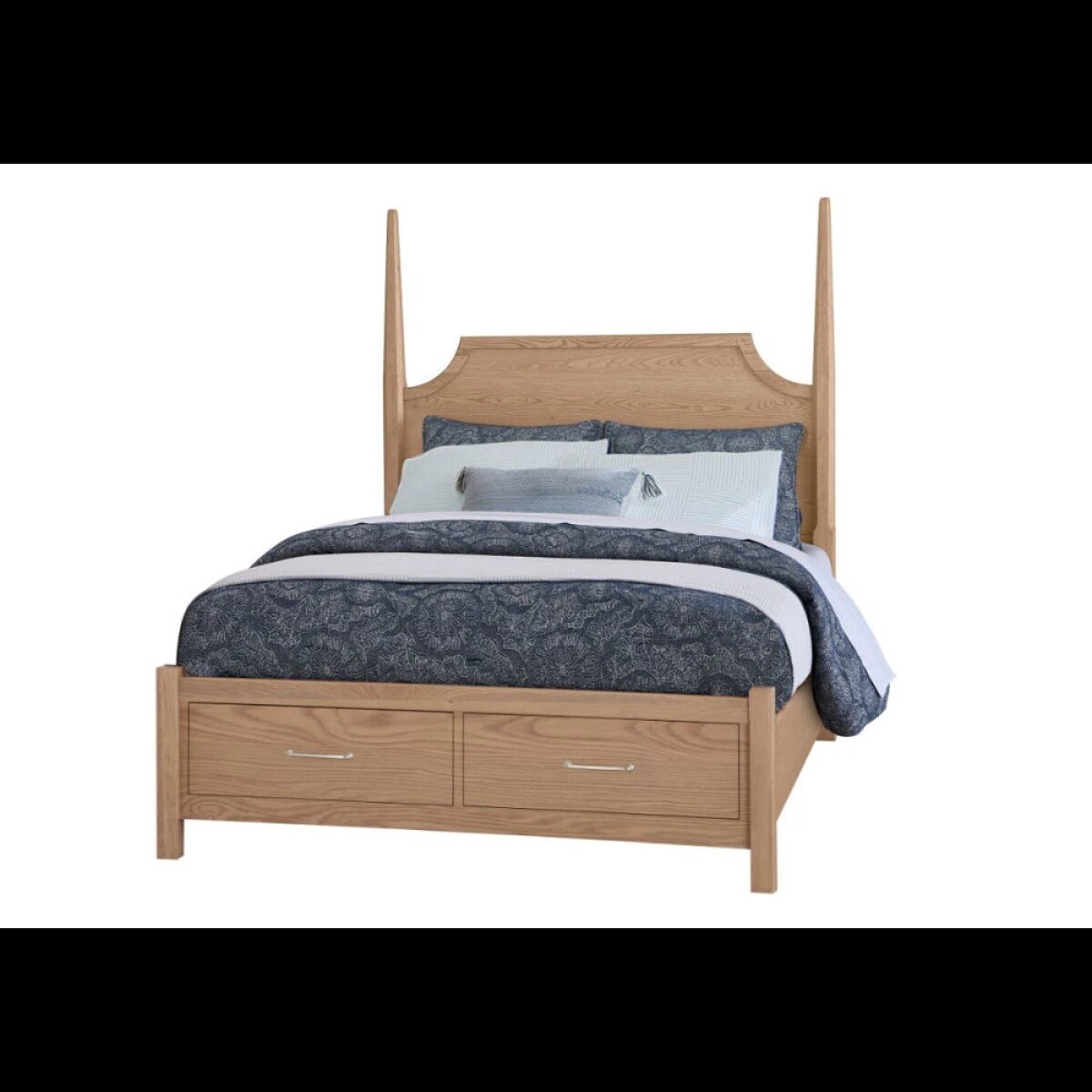 7357be555749ba3a7e4f75284c829604 Tide & Timber King Pencil Poster Bed With Footboard Storage - 830-668-066B-502-666T - Image 1