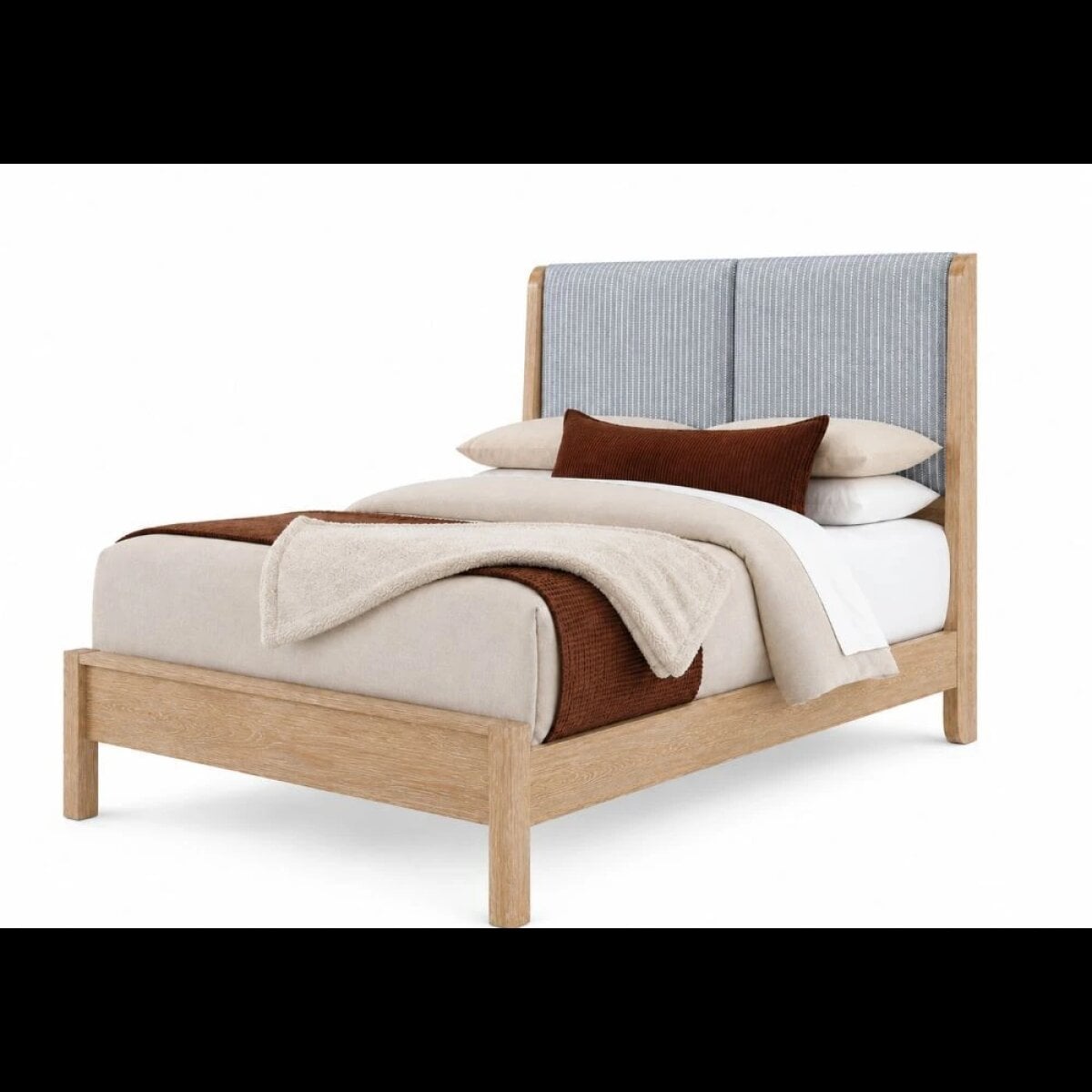 97b36a499a33ee3e23a1921c3c05a073 Mercer Street Shelter Upholstered Bed-navy Stripe - 864-553-355-053-722 - Image 1
