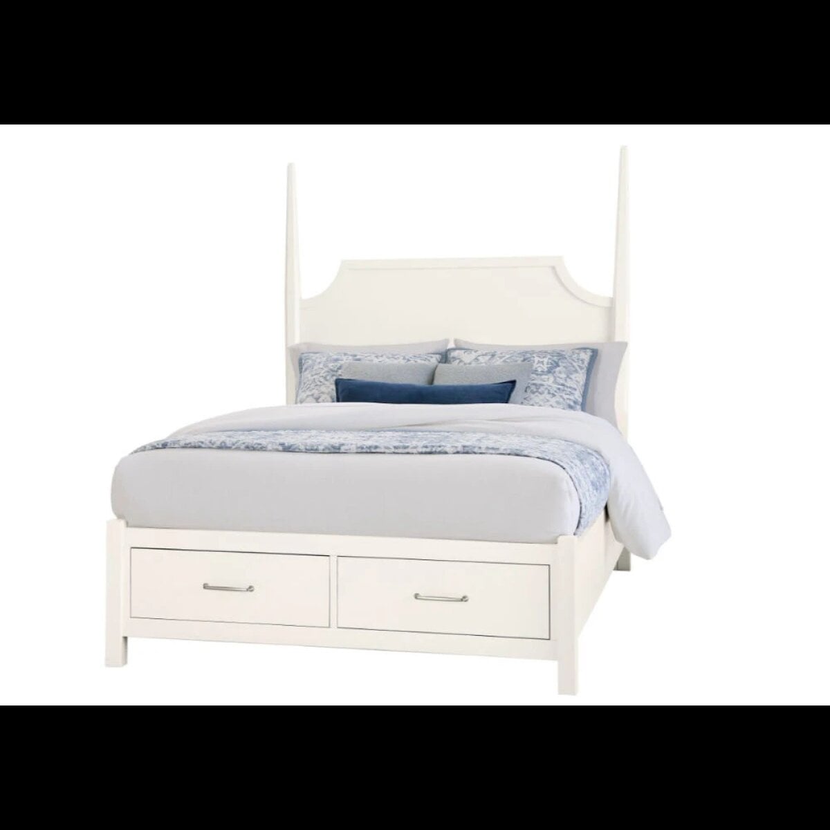 be4889586cc1c2acb86dc20cdc2b24eb Tide & Timber King Pencil Poster Bed With Footboard Storage - 834-668-066B-502-666T - Image 1