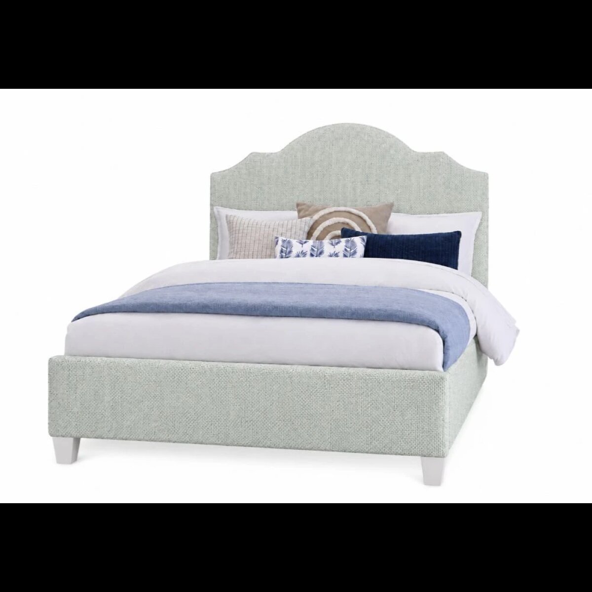 e246c84c7843fcd65ad03a9b626f1247 Tide & Timber King Forest Green Upholstered Bed - 830/831/834/835-661F - Image 1